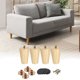 thumbnail image 1 of Paquete de 4 patas de muebles, patas redondas de madera de 3 pulgadas para sofá, pies de silla de repuesto, 1 of 6