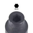 thumbnail image 3 of Uxcell 1/2" Drive by 8mm 6-Point Impact Socket, CR-V Steel 1.5" Length, Shallow Metric Sizes, 3 of 5