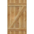 thumbnail image 5 of 21 1/2"W X 38"H Timbercraft Four 5 3/8" Boards Joined Board-N-Batten Shutters W/Z-Bar, Rough Sawn Western Red Cedar (Per Pair), 5 of 13