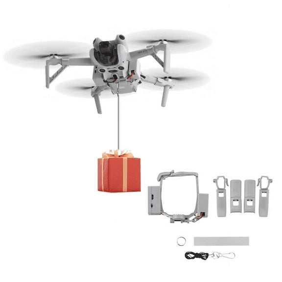 AIR 2S Payload Airdrop System, Transport Release with Landing Gear Wedding Ring Thrower Fish Bait Clip Drop Ad Rescue Kit for DJI Mavic AIR 2 2S Accessories (NOT AIR 3 2023)