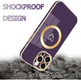 thumbnail image 4 of Magnetic Case for iPhone 13 Pro Max Phone Case for Women, Cute Love Heart Soft Magsafe Case, Raised Full Camera Lens Protection for iPhone 13 Pro Max Phone Case Magsafe (6.7")- Purple, 4 of 14