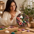 thumbnail image 5 of DIY Christmas Knitting Craft Kit 20cm Knitted Tree Ornament Set Creative Yarn Needlework Project for Adult Hobbyists Cozy Holiday Room Decoration, 5 of 5