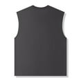 thumbnail image 4 of Busydd Mens Tank Top Plus Size Tops M-5XL Casual Solid Color Round Neck Gym Workout Tank Stylish Sleeveless Cotton T Shirts for Men Comfortable Breathable Oversized Summer Tops, 4 of 6
