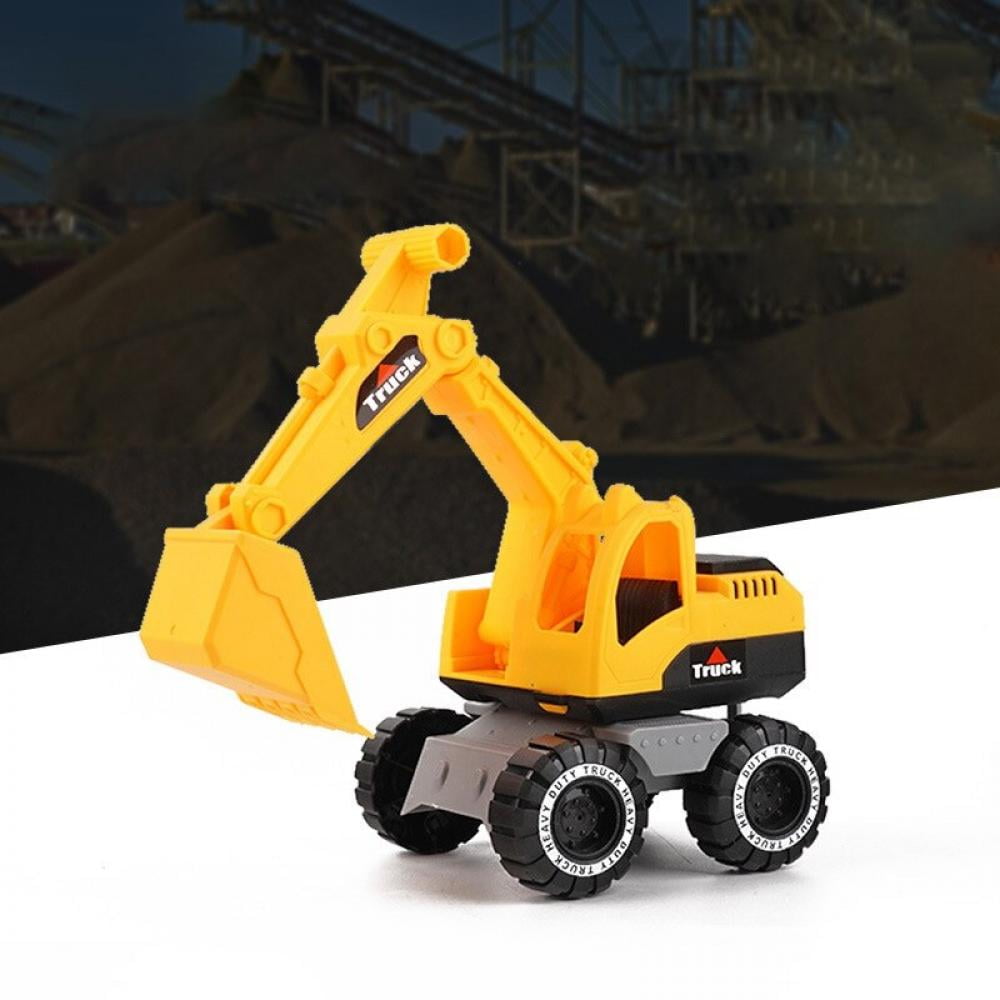10 Diecast Construction Vehicles For Kids With 8 Road Sign Excavator Digger Bulldozer Dump Helicopter Motorcycle Toy Construction Trucks For Boys Toddlers Gifts Small Construction Vehicle Toys 