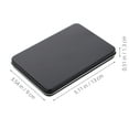 thumbnail image 2 of BALAHAPY 1Set Black Metal Tin Box Small Trinket Box With Lid Suitable For Home Use And Travel 13.00X9.00X1.30CM, 2 of 8