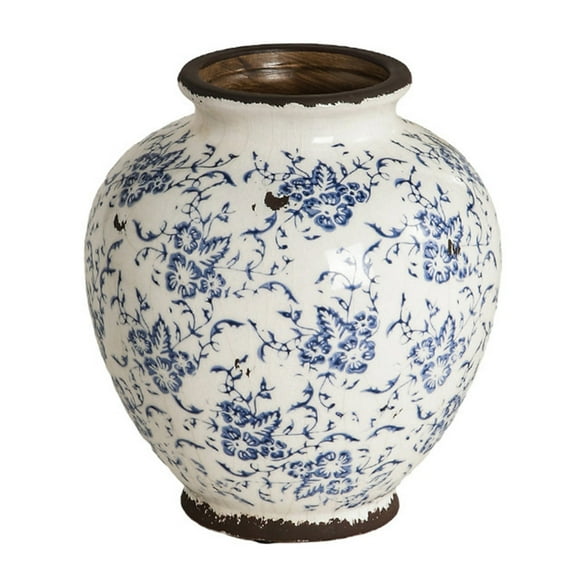 Blue And White Porcelain Large Ceramics Vases For Florals Arrangement Crackles Glazes Home Decoration Living Room Centerpieces