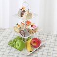 thumbnail image 2 of DPTALR 3-Tier Cupcake Stand Cake Dessert Wedding Event Party Display Tower Plate, 2 of 5