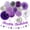 Purple Lilac-lavender Silver, variant on Red-White Blue Memorial-Day Patriotic Decorations - 21pcs 4th Fourth of July Americana Banner Garland,Independence Party Decor Paper Streamers Lanterns,Flower Tissue Pom Poms Fan Supplies