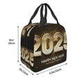 thumbnail image 3 of Disketp Happy New Year 2025 E Bolsa Térmica para Almuerzo para Hombre y Mujer, Ideal para Trabajo, Senderismo y Picnic, 3 of 8
