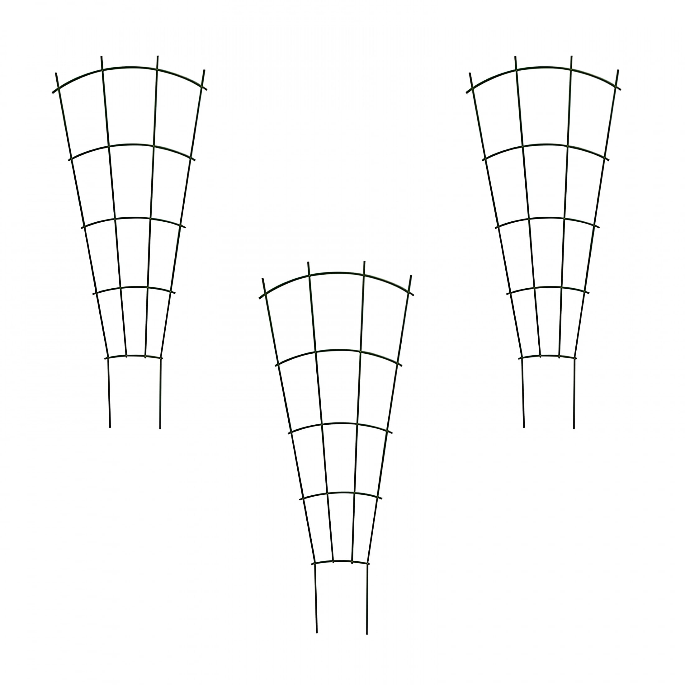 XIBUFE 2026 New Plant Supports for Garden 40Cm,Tomato Cage Tall Plant Support for Potted Plants Climbing Vine Rose Clematis Vegetable Cucumber,Garden Obelisk Trellis Garden Decor 3 Pcs