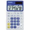 Casio - SL-300VC - Pocket Calculator, 8 Digit Display - Aqua Blue