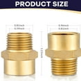 thumbnail image 3 of 2PCS Metal Brass G1/2 Female To 1/2Inch Male Thread Pipe Fitting Adapter For Plumbing And Irrigation Systems, 3 of 9