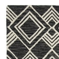 thumbnail image 2 of SAFAVIEH Micro-Loop Floral Diamond Trellis Wool Area Rug, Charcoal/Ivory, 5' x 8', 2 of 4