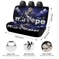 thumbnail image 2 of Kylian Mbappé-theme Car Rear Seat Covers Back Elastic Flexible Car Seat Covers Decorative Fits Most Cars 120x59x76cm, 2 of 6