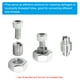thumbnail image 4 of Adaptadores de rosca Uxcell, tuerca de reducción, 4 piezas M20x2.5 macho a M16x2.0 hembra, tuerca de inserción de reparación de 20 mm, 4 of 7