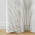 thumbnail image 3 of Modern Elements Hannah Modern 2-Piece Grey Grid Light Filtering Curtain Set, 3 of 5