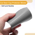 thumbnail image 3 of Unique Bargains 4 Pcs 79x89mm Universal 3D Car Door Cup Protector Sticker - Car Auto Door Handle Protective Film Anti-Scratches - Grey, 3 of 6