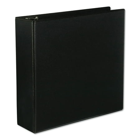 UPC: 0087547207475 | Universal UNV20747 11 in. x 8.5 in. 3 in. Capacity 3-Slant D-Ring View Binder – Black