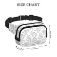 thumbnail image 4 of Balery Hand Drawn Snake Mochila Cinturón para Mujeres y Hombres, Bolsa de Cintura Impermeable de Doble Capa con Correa, 4 of 9