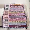 thumbnail image 2 of Grandma Gifts, Gifts for Grandma from Granddaughter Grandson,Grandma Birthday Gift, Grandmother Grandma Gift for Mothers Day Christmas, Grandma Blanket Gift 60"X 50", 2 of 6