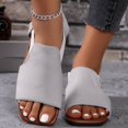 thumbnail image 2 of Kinrui Gladiator Sandals Women Women's Fashion Casual Spring And Summer New Hollow Elastic Solid Color Slip-On Sandals, 2 of 7