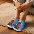thumbnail image 3 of Chaqlin Lights Black Cat Teen Girls Slippers Soft Plush Fuzzy Comfy Non Slip Indoor Outdoor House Shoes Warm Cozy Memory Foam Sole Lightweight Cute, 3 of 7