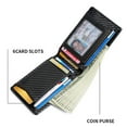 thumbnail image 5 of AMZER RFID Leather Wallet and Credit Card Holder for Use With AirTag - Carbon Fiber, 5 of 6