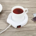 thumbnail image 3 of Peahefy warmer heater,Heater Pad,110V  White Electric Powered Cup Warmer Heater Pad Coffee Tea Milk Mug US Plug,US plug, 3 of 7