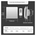 thumbnail image 2 of 4Inch High Speed Exhaust Fan Toilet Kitchen Bathroom Hanging Wall Window Ventilator Extractor with Remote Control ,High Power, 2 of 6