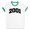 White/Kelly Green, variant on 2001 College Style Ringer Tee Shirt Unisex Large White/Black