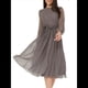 thumbnail image 3 of Vestidos Largos Informales de Larga con Cuello Redondo, Corte A, con Estampado Floral, Estilo Bohemio, para Invitadas de Boda, para Mujer, Otoño 2025 Color Café L, 3 of 8