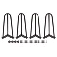thumbnail image 2 of Hairpin Furniture Leg, Easy Installation Lightweight Stable Hairpin Legs 4PCS Iron  for Nightstand for Desk, 2 of 8