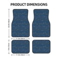 thumbnail image 3 of Uemuo Car Floor Mats - Shark (2) Pattern Carpet Floor Mats for Cars, Auto Accessories Front & Rear Car Floor Foot Mat Sets of 4 Pieces, 3 of 6
