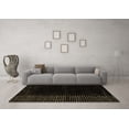 thumbnail image 3 of Ahgly Company Indoor Square Abstract Brown Modern Area Rugs, 6' Square, 3 of 4