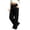 Black, variant on fatyb Girls Wide Leg Pants High Elastic Waistband Casual Trousers with Pockets Kids Girls Fashion Long Pants