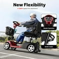 thumbnail image 2 of iScooter Mobility Scooter, Electric Wheelchair Device, 4 Wheel Mobility Scooter for Adults, LED Headlight, Basket, Cup Holder, Back-Up Alarm Bell, Detachable, Lightweight and Convenient, 2 of 5