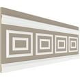 thumbnail image 5 of Ekena millwork 94 1/2"L (Adjustable 32"H to 36"H) Ashford Square Double Panel Traditional Wainscot Paneling Kit, 5 of 10