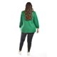 thumbnail image 3 of Blazer manga 3/4 Roman Fashion /Tallas Extras, 12255 (Verde kelly) verde 36, 3 of 6