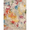thumbnail image 2 of Nourison Celestial Abstract Ivory/Multicolor 7'10" x 10'6" Area Rug, (8x11), 2 of 9