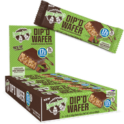 Lenny & Larrys Dipd Wafer Bar, Chocolate Mint Brownie, 17g Dairy & Plant Protein, 12 Count