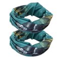 thumbnail image 4 of 2 uds patrón de peces bufanda elástica con protección solar diadema para exteriores protección facial Headwrap #1, 4 of 8