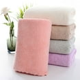 thumbnail image 5 of Clearance! Pedty Bath Towels,Hand Towels,1*Towel,Towel for Bathroom, Hotel, Gym, Spa, Soft Extra Absorbent Quick Dry,35×75Cm,Coral Fleece Towel Solid Color Face Washing Towel Dark Gray, 5 of 9