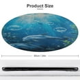 thumbnail image 2 of Marvels of The Sea Round Small Area Rug, Print Non Slip Washable Floor Mat, Soft Throw Rug for Living Room, Powder Room Entryway, Bathroom, Bedside, 2 of 7