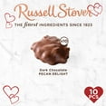 thumbnail image 3 of RUSSELL STOVER Valentine's Day Clear Heart Pecan Delights Milk Chocolate Candy Gift Box, 8.8 oz. (10 Pieces), 3 of 8