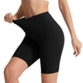 thumbnail image 5 of RYRJJ Biker Shorts Women with Pockets High Waisted Workout Tummy Control Gym Running Yoga Shorts(Black,XXL), 5 of 9