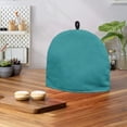 thumbnail image 4 of HELLHERO Teapot Dust Cover Keep Warm with Thermal Insulation Waterproof Insulation and Keep Warm, Teal Green Cover, 4 of 8