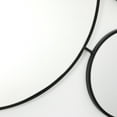 thumbnail image 5 of LuxenHome Circles Black Metal Frame Round Wall Mirror, 5 of 6