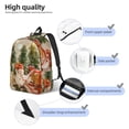 thumbnail image 4 of KLL Holiday Christmas Stars Print Travel Laptop Backpack - College Backpack Business Work Bag Nurse Bag Casual Daypack for Weekender Business Hiking -Medium, 4 of 6