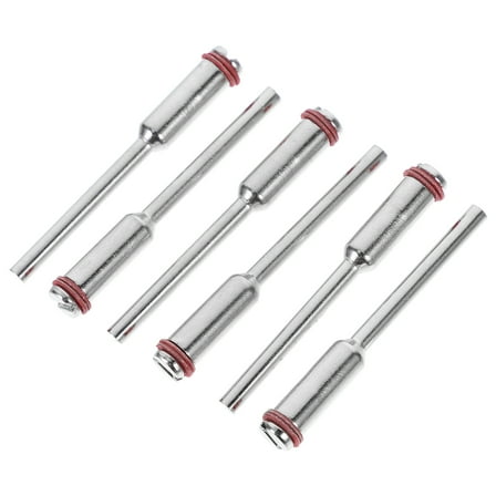 Soimiss 6Pcs Silver Stainless Steel Connecting Rod for Grinder Tool Attachment