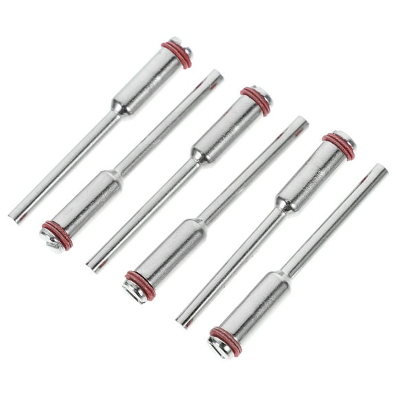 Soimiss 6Pcs Silver Stainless Steel Connecting Rod for Grinder Tool Attachment